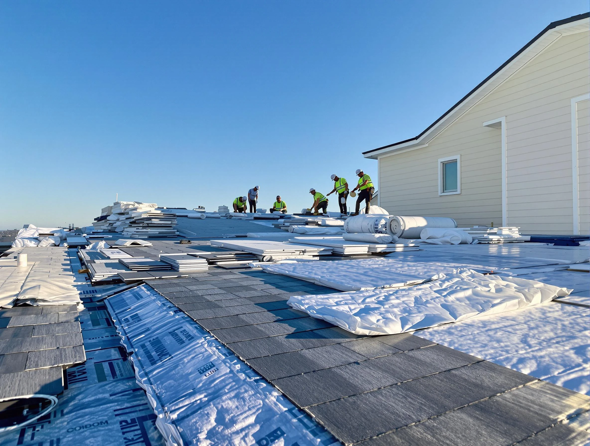 Finished roof installation project by Akron Roofing Company in Akron, OH